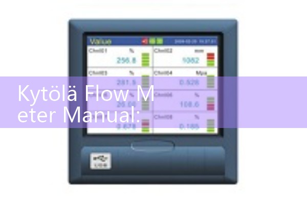Kytölä Flow Meter Manual: Adjusting Mechanical Valve Knobs and Cleaning Scale Float Balls